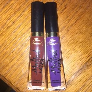 Too Faced Melted Latex lipsticks